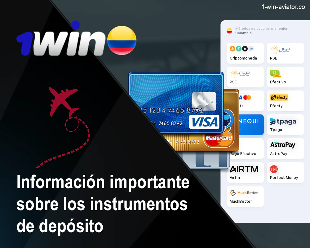 Información sobre depósitos en 1Win
